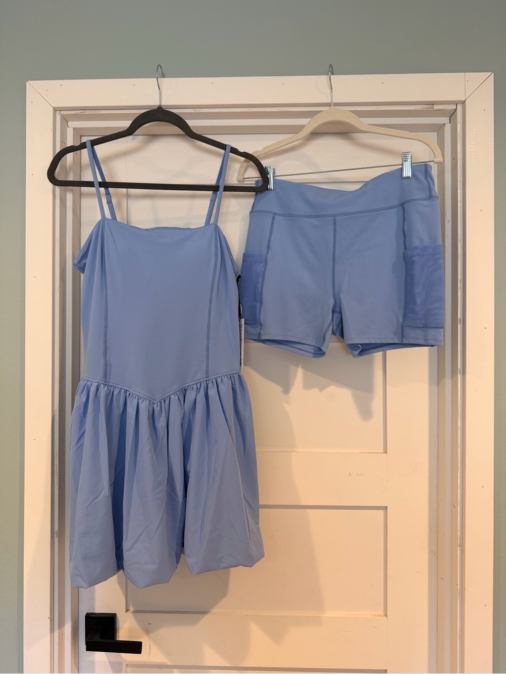 Mondetta Light Periwinkle Blue Tank Dress with Matching Shorts